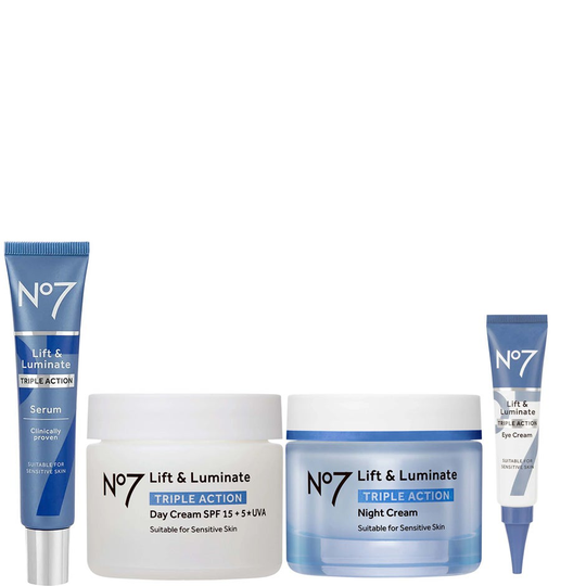 No7 Age-Defying Skincare Regime - Lift & Luminate, No7 Kasvojen hoito