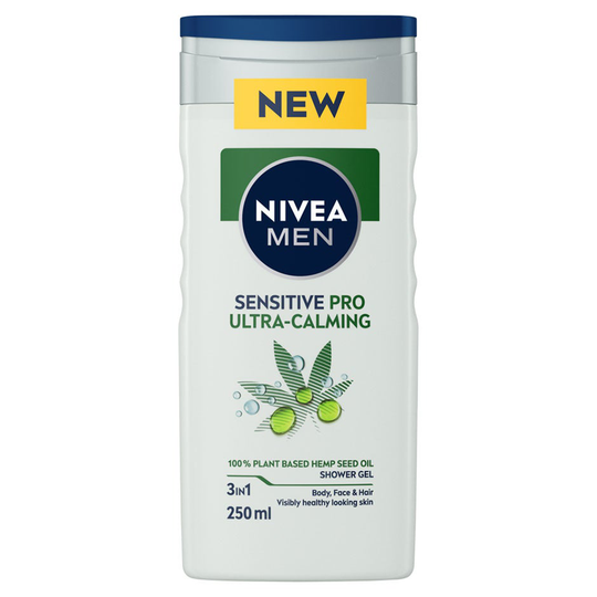 Sensitive Pro Ultra Calming Shower Gel, 250 ml Nivea Suihku- & Kylpytuotteet miehille