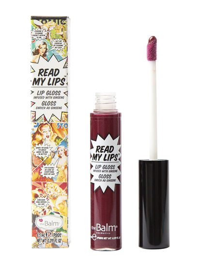 Read My Lips Lipgloss- Boom! Huulikiilto Meikki Liila The Balm