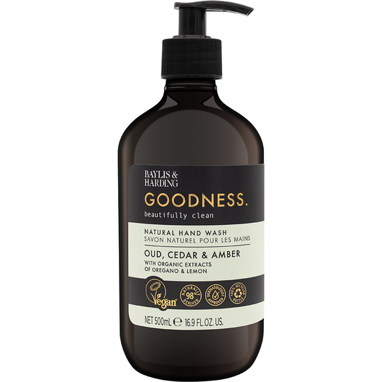 Goodness Oud, Cedar & Amber Hand Wash, 500 ml Baylis & Harding Käsisaippua