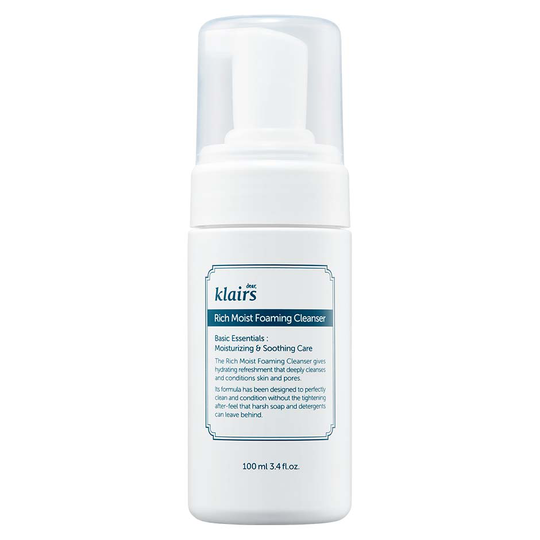 Rich Moist Foaming Cleanser, 100 ml Klairs K-Beauty