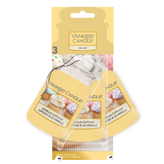 Yankee Candle Vanilla Cupcake Car Jar Bonus 3 Pack