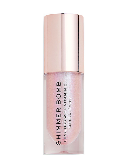 Revolution Shimmer Bomb Sparkle Huulikiilto Meikki Vaaleanpunainen Makeup Revolution