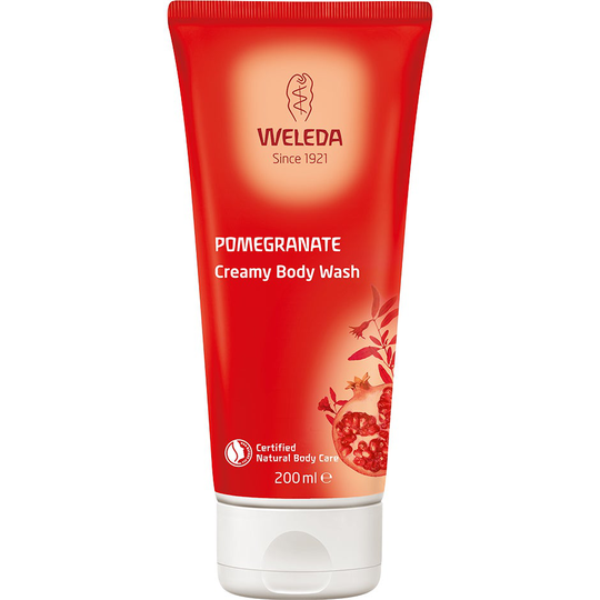 Weleda Pomegranate Creamy Body Wash, 200 ml Weleda Suihku- ja kylpytuotteet