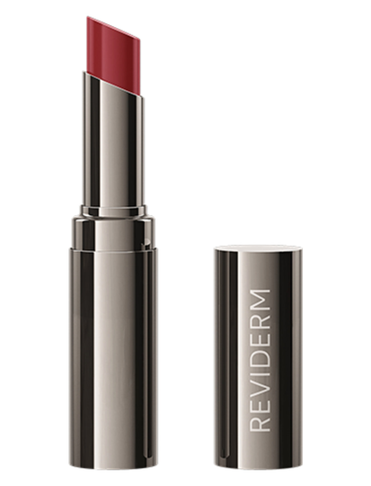 Mineral Glow Lips 1W Shiny Rubine Huulipuna Meikki Reviderm