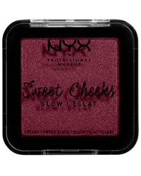 Sweet Cheeks Creamy Powder Blush Glowy, Red Riot