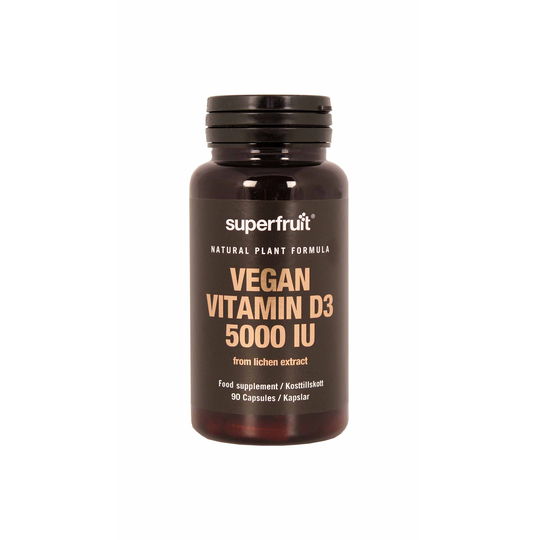 Superfruit Natural Plant Formula Vegan Vitamin D3 5000 IE 90 vega