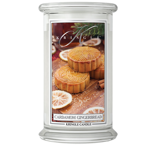 Kringle Candle Cardamom Gingerbread 2 Wick Large Jar 100 h
