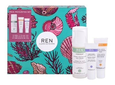 REN Ever Calm Favourites -lahjapakkaus Päivävoide 50 ml + Kasvonaamio 15 ml + Beauty Shot 10 ml