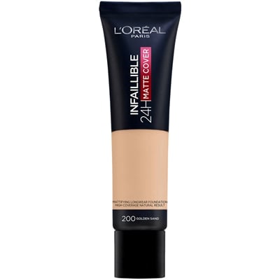 L' Oreal Paris Infallible 24H Matte Cover 200 Golden Sand 30ml meikkivoide
