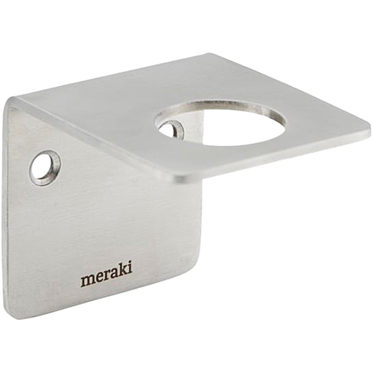 Wall Bracket Brushed Silver Finish, Meraki Kylpy & Suihku
