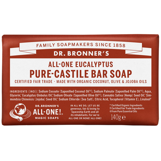 Magic Soaps All-One Hemp Eucalyptus, 140 g Dr. Bronner's Suihku- ja kylpytuotteet