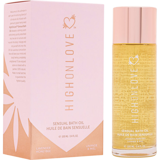 Bath Oil Lavender Honeybee, 100 ml HighOnLove Kylpyöljyt
