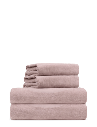 Organic Towel 45X65Cm Home Textiles Bathroom Textiles Towels & Bath Towels Vaaleanpunainen Rosemunde