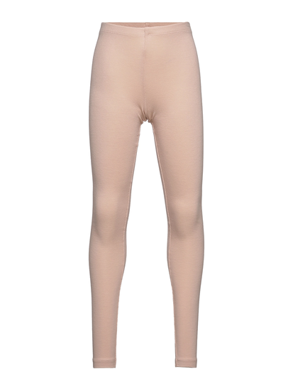 Rib Leggings Leggingsit Beige Wheat