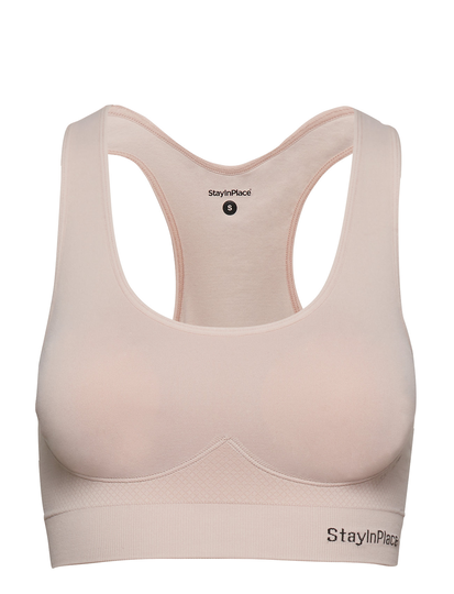 Rib Seamless Bra Lingerie Bras & Tops Sports Bras - ALL Kermanvärinen Stay In Place