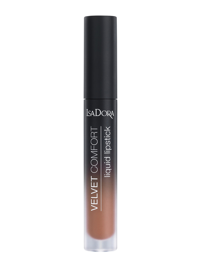 Velvet Comfort Liquid Lipstick Warm Nude Huulikiilto Meikki Beige IsaDora