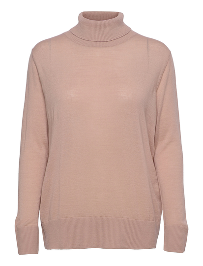 Merino Pullover Ls Kilpikonnakaulus Poolopaita Vaaleanpunainen Rosemunde