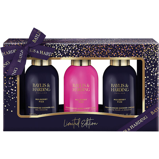 Mulberry Fizz Body Travel Set, Baylis & Harding Vartalotuotepakkaukset