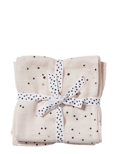 Swaddle 2-Pack Dreamy Dots Baby & Maternity Baby Sleep Muslins Muslin Blankets Beige D By Deer