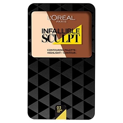 L' Oreal Infallible Sculpt Contouring Palette Highlight Contour 10G Medium/Dark nr.03