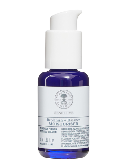 Sensitive Replenish + Balance Moisturiser Kosteusvoide Kasvovoide Ihonhoito Nude Neal's Yard Remedies