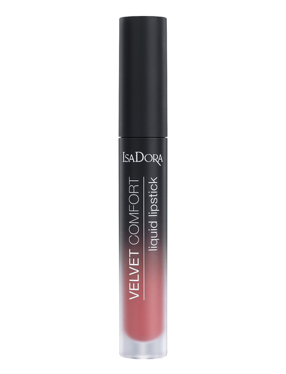 Velvet Comfort Liquid Lipstick Think Pink Huulikiilto Meikki Vaaleanpunainen IsaDora
