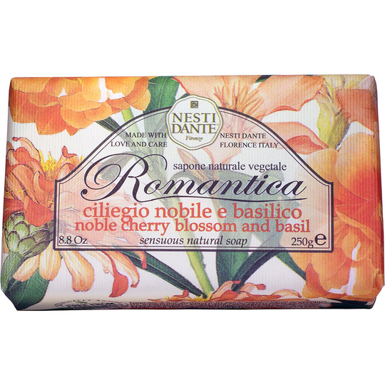Romantica Noble Cherry Blossom & Basil, 250 g Nesti Dante Käsisaippua