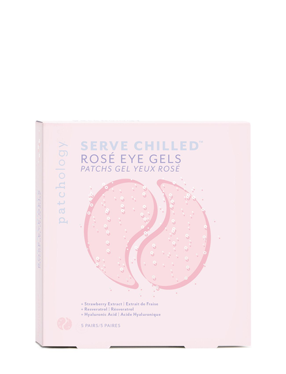 Serve Chilled Rosé Eye Gels 5 -Pair Box Beauty WOMEN Skin Care Face Eye Patches Nude Patchology