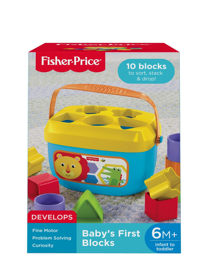 Fisher-Price® Baby's First Blocks Toys Baby Toys Activity Toys Monivärinen/Kuvioitu Fisher-Price