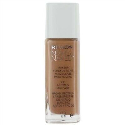 Revlon Nearly Naked Makeup Broad Spectrum SPF20 30ml muskottipähkinä (nr.230)