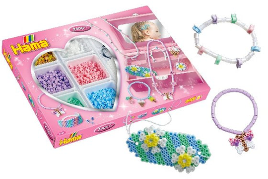 Hama midi activity box open pink