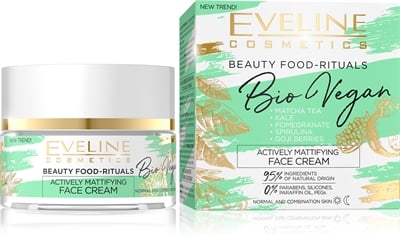 Eveline Bio Vegan Actively Mattifying Day And Night Face Cream 50ml