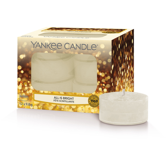 Yankee Candle All Is Bright Christmas Scent Tea Light