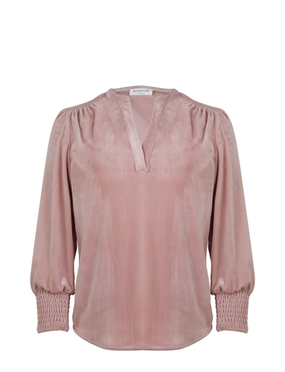 Blouse 3/4 Sleeve Pitkähihainen Pusero Paita Vaaleanpunainen Rosemunde