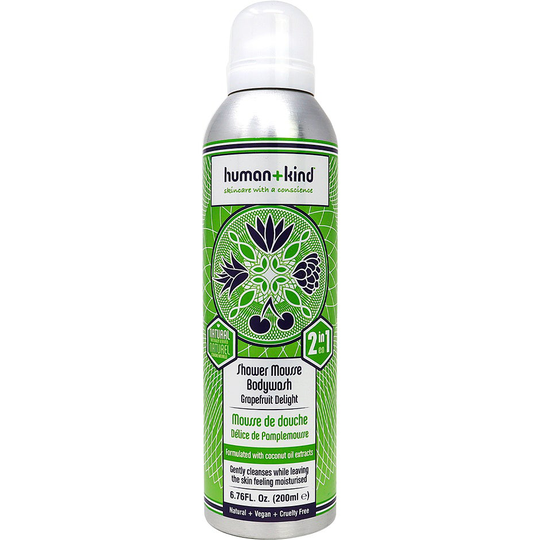 Shower Mousse Tropical Splash, 200 ml Human+Kind Kylpy & Suihku