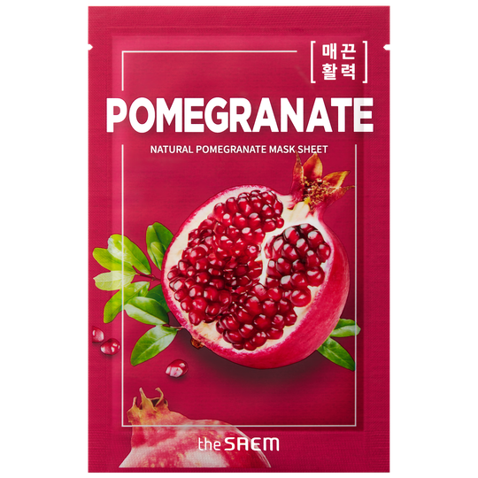 The Saem Natural Pomegranate Mask Sheet Mascarilla Granada 21 ml
