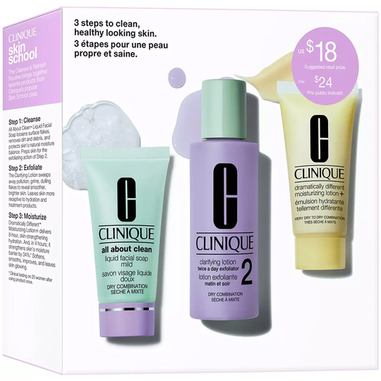 3 Step Skin Type 2 Set, Clinique Ihonhoitopakkaukset
