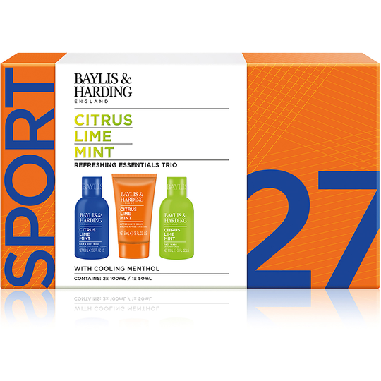 Baylis & Harding Men's Citrus Lime & Mint Face & Body Trio Set
