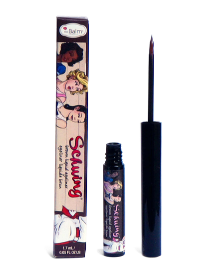 Schwing! Brown Liquid Eyeliner Eyeliner Rajauskynä Meikki Ruskea The Balm