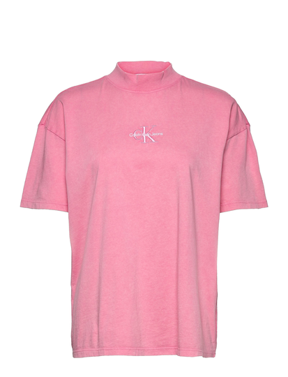 Monogram Washed Boyfriend Tee T-shirts & Tops Short-sleeved Vaaleanpunainen Calvin Klein Jeans