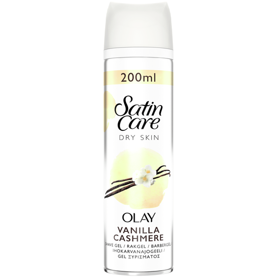 Gillette Venus Satin Care Shaving Gel Dry Skin Vanilla Cashmere 2