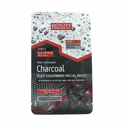 Beauty Formulas Charcoal kasvonaamio 13G