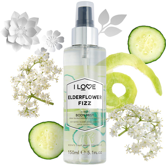 Elderflower Fizz, 150 ml I love… Vartalosuihke