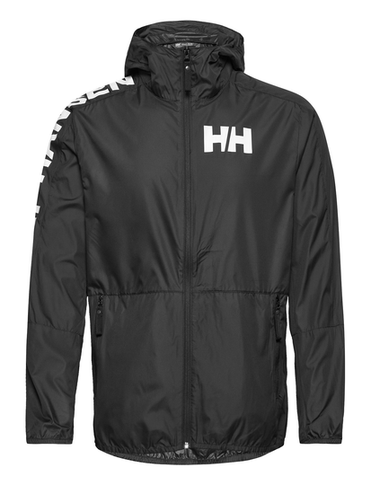 Active Wind Jacket Outerwear Sport Jackets Musta Helly Hansen