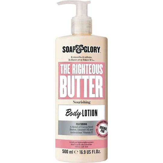 The Righteous Butter Body Lotion for Softer and Smoother Skin, 500 ml Soap & Glory Vartalovoiteet