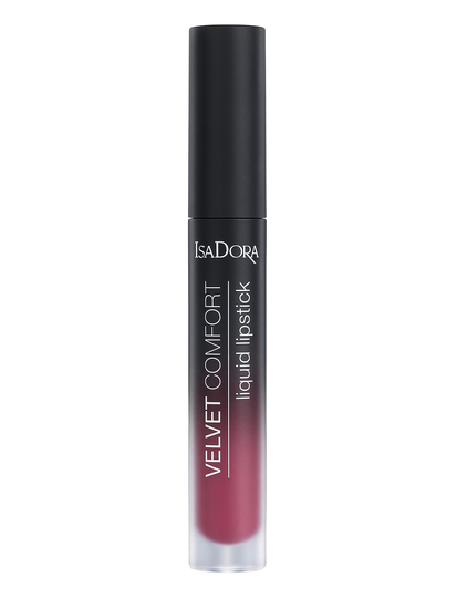Velvet Comfort Liquid Lipstick Berry Blush Huulikiilto Meikki Liila IsaDora
