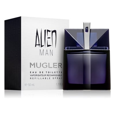 Thierry Mugler Alien Man EDT-suihke 50ml uudelleentäytettävä suihke