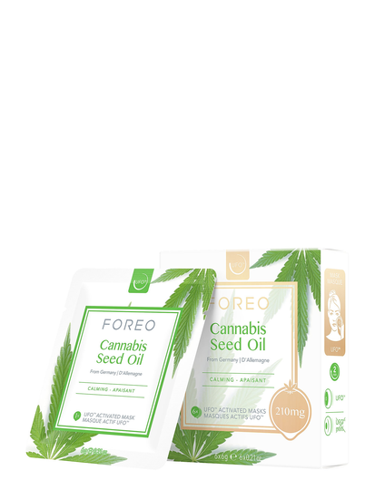 Ufo Mask Cannabis Seed Oil X 6 Kasvonaamio Ihonhoito Nude Foreo