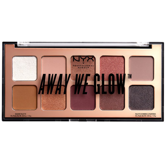 NYX Professional Makeup Away We Glow Shadow Palette Lovebeam